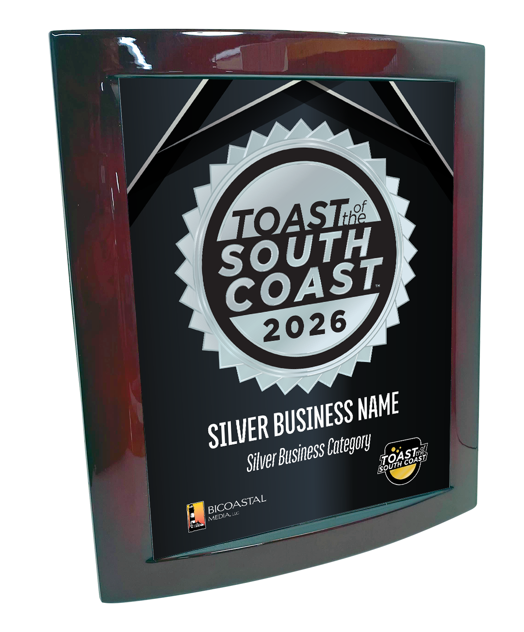 Toast of the South Coast - Eclipse Plaque with Metal Inlay