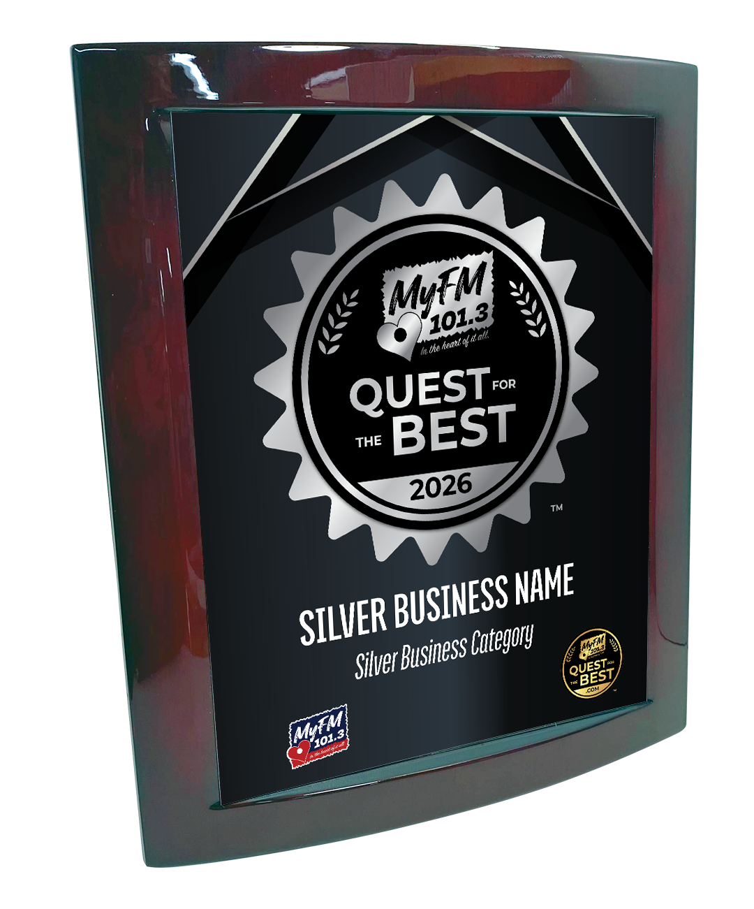 MyFM Quest for the Best - Eclipse Plaque with Metal Inlay