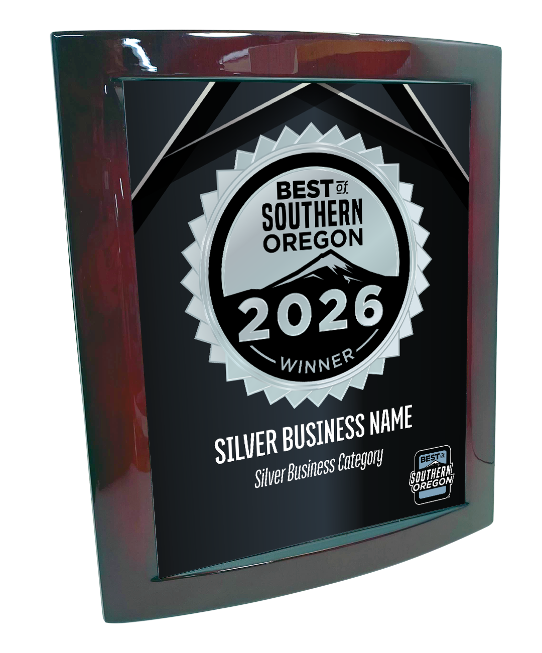 Best of Southern Oregon - Eclipse Plaque with Metal Inlay