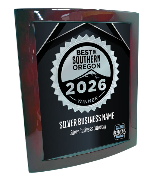 Best of Southern Oregon - Eclipse Plaque with Metal Inlay