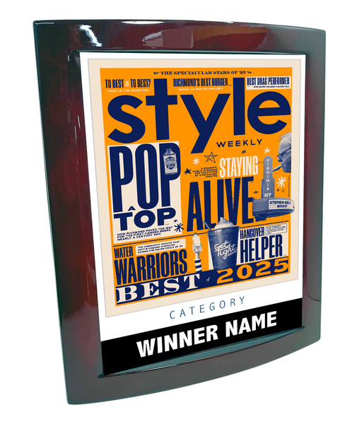 Style Weekly "Best of Richmond" Eclipse Plaque
