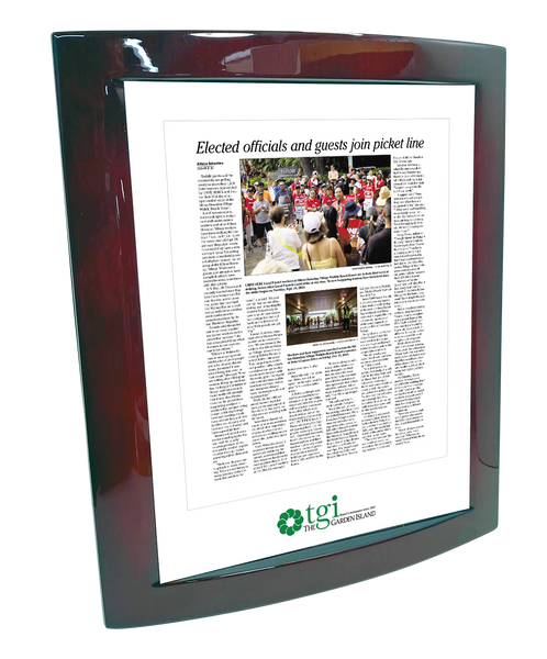 Oahu Publications Article - Eclipse Plaque with Metal Inlay