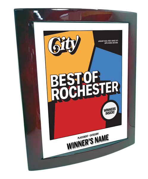 CITY Magazine - Best of Rochester - Eclipse Plaque with Metal Inlay