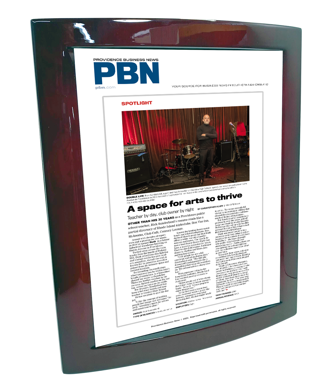 PBN Single Page Article - Rosewood with Metal Inlay