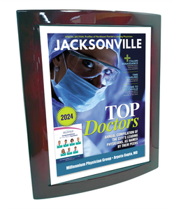 Jacksonville Magazine - Top Doctors - Eclipse Plaque with Metal Inlay