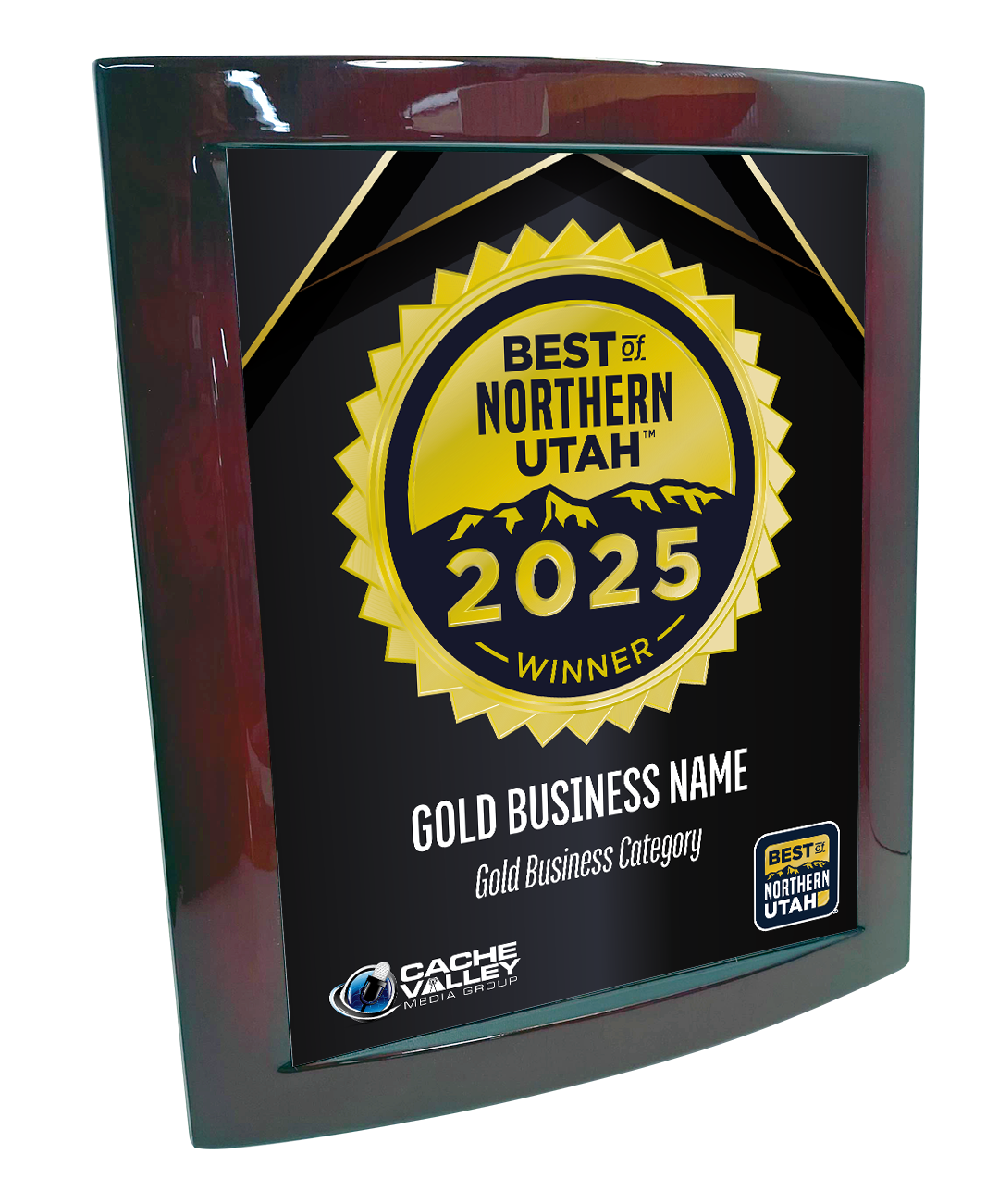 Best of Northern Utah - Eclipse Plaque with Metal Inlay