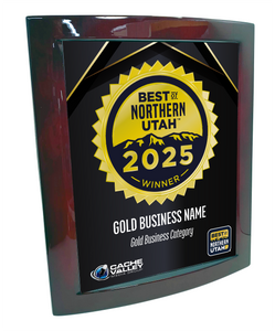 Best of Northern Utah - Eclipse Plaque with Metal Inlay