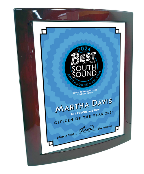 Best of South Sound Magazine - Rosewood with Metal Inlay