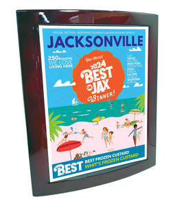 Jacksonville Magazine - Best in Jax - Eclipse Plaque with Metal Inlay