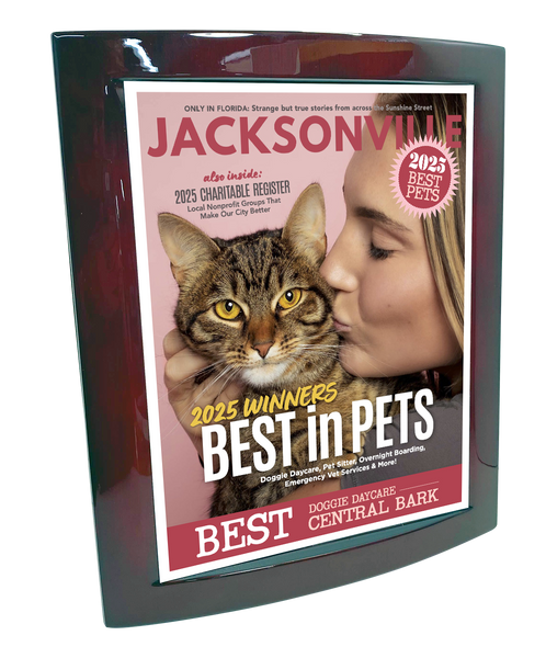 Jacksonville Magazine - Best in Pets - Eclipse Plaque with Metal Inlay