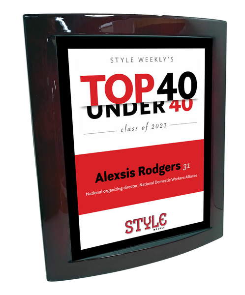 Style Weekly "Top 40 Under 40" Rosewood with Metal Inlay