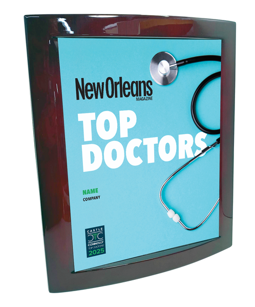 New Orleans Magazine - Top Doctors - Eclipse Plaque with Metal Inlay