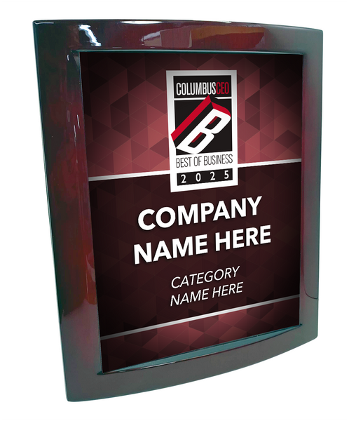Columbus CEO - Best of Business Awards - Eclipse Plaque with Metal Inlay