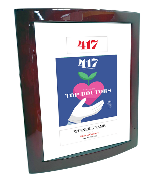 417 Magazine Top Doctor Wooden Piano Finish with Metal Inlay