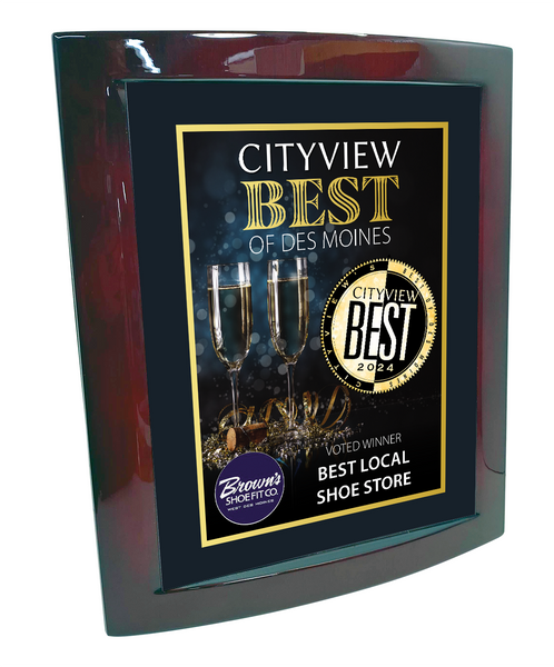 CITYVIEW - Best of Des Moines - Eclipse Plaque with Metal Inlay