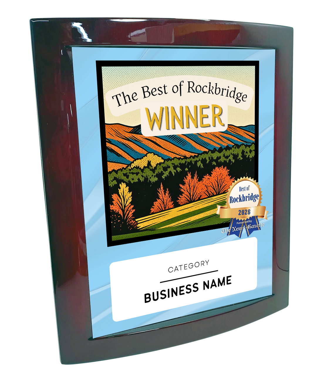 Best of Rockbridge - Eclipse Plaque with Metal Inlay