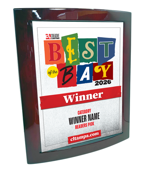 CL Tampa Bay Best of the Bay | Eclipse Plaque with Metal Inlay