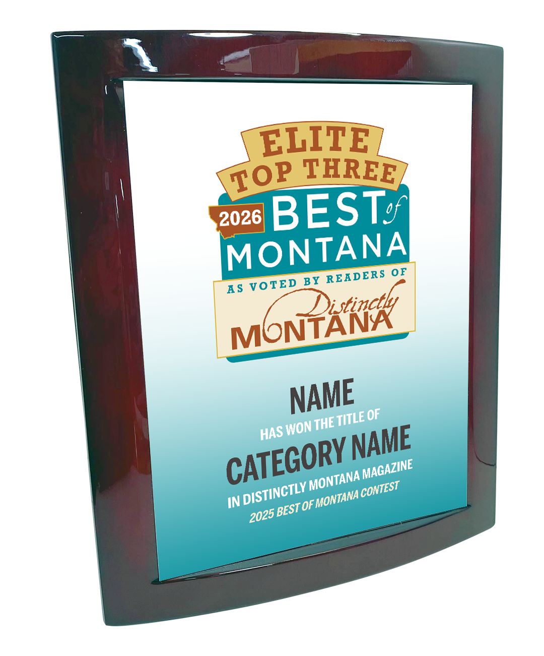 Best of Montana  - Eclipse Plaque