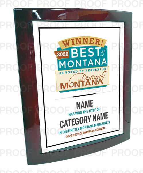Distinctly Montana Magazine's — Best of Montana - Eclipse Plaque