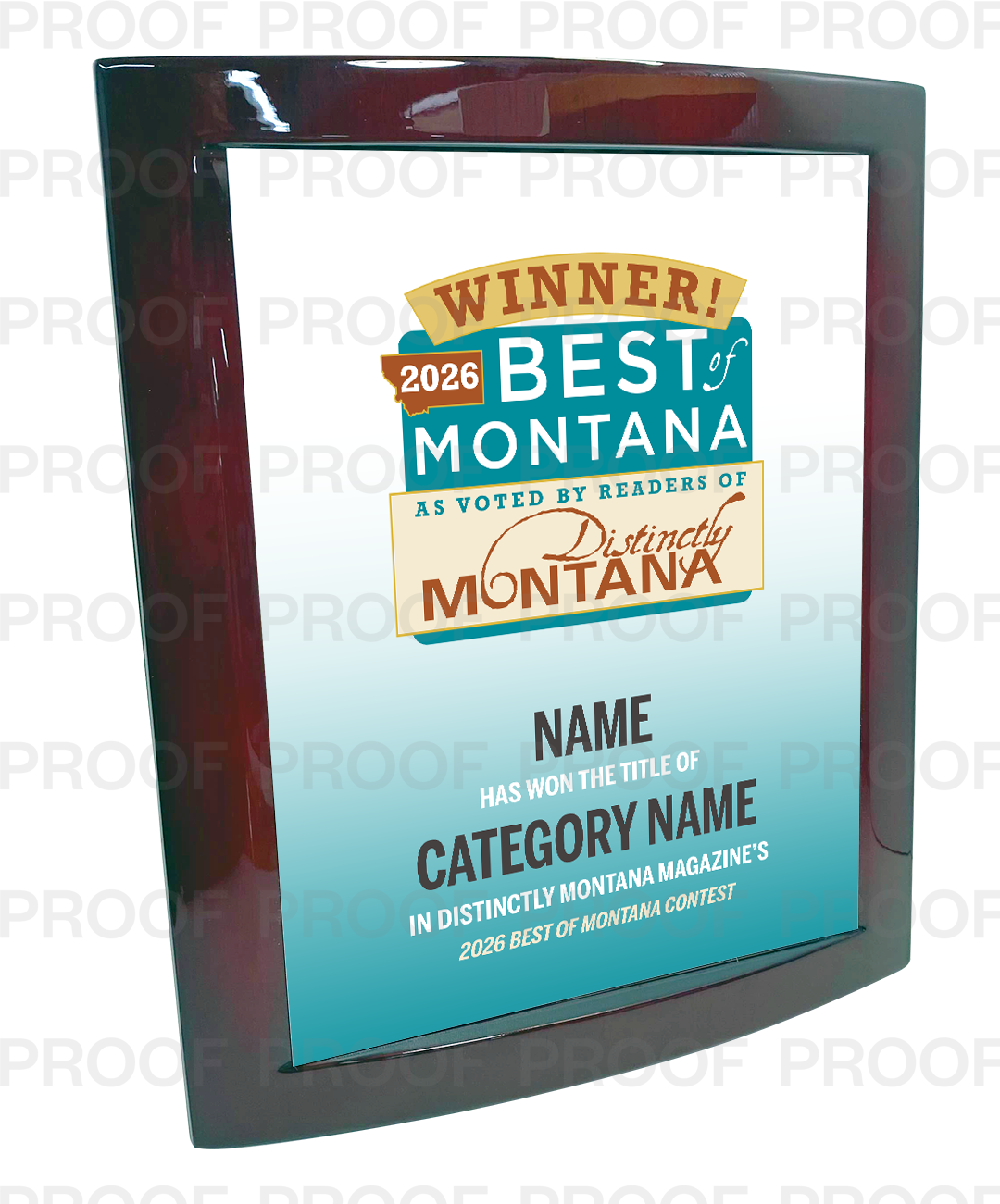 Distinctly Montana Magazine's — Best of Montana - Eclipse Plaque