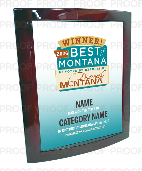 Distinctly Montana Magazine's — Best of Montana - Eclipse Plaque