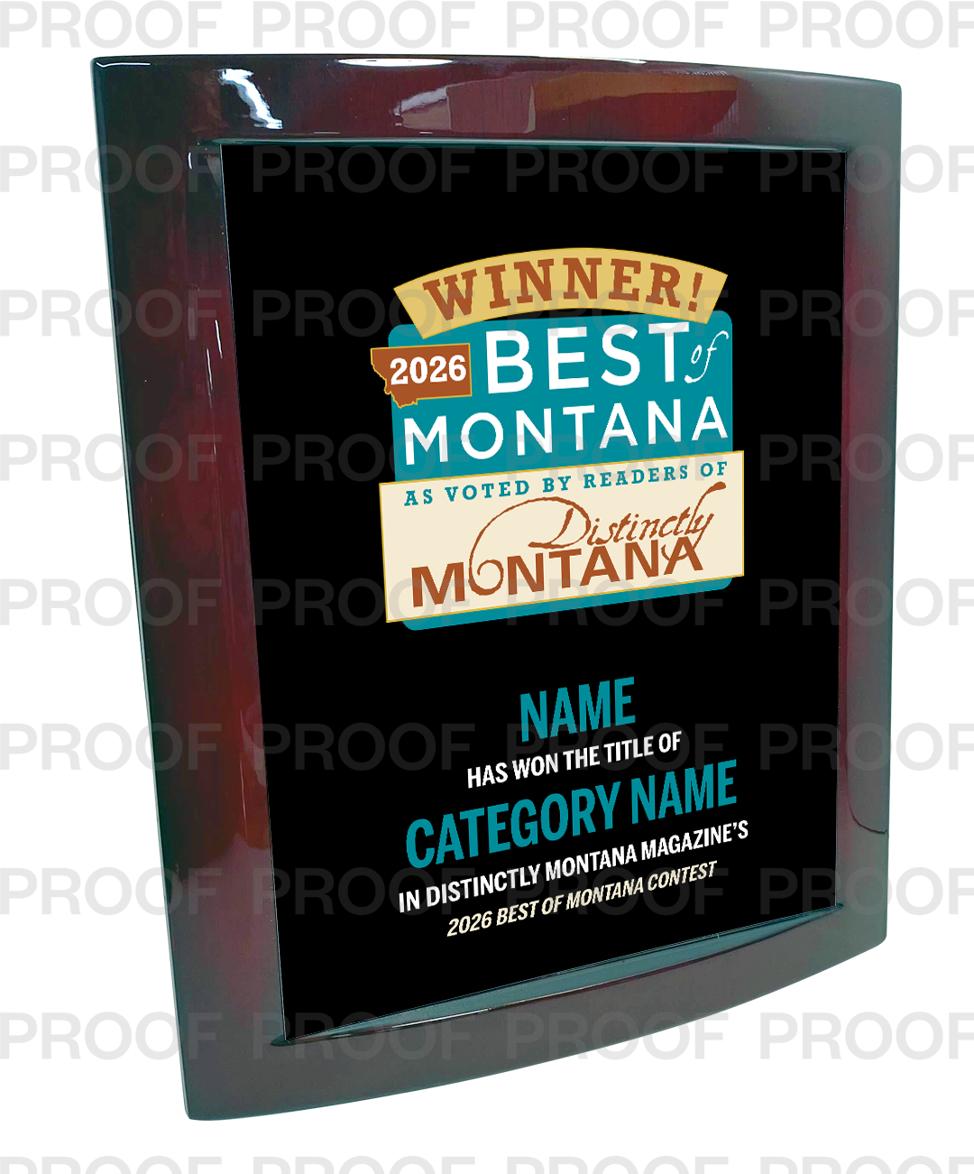 Distinctly Montana Magazine's — Best of Montana - Eclipse Plaque