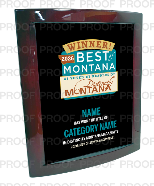 Distinctly Montana Magazine's — Best of Montana - Eclipse Plaque