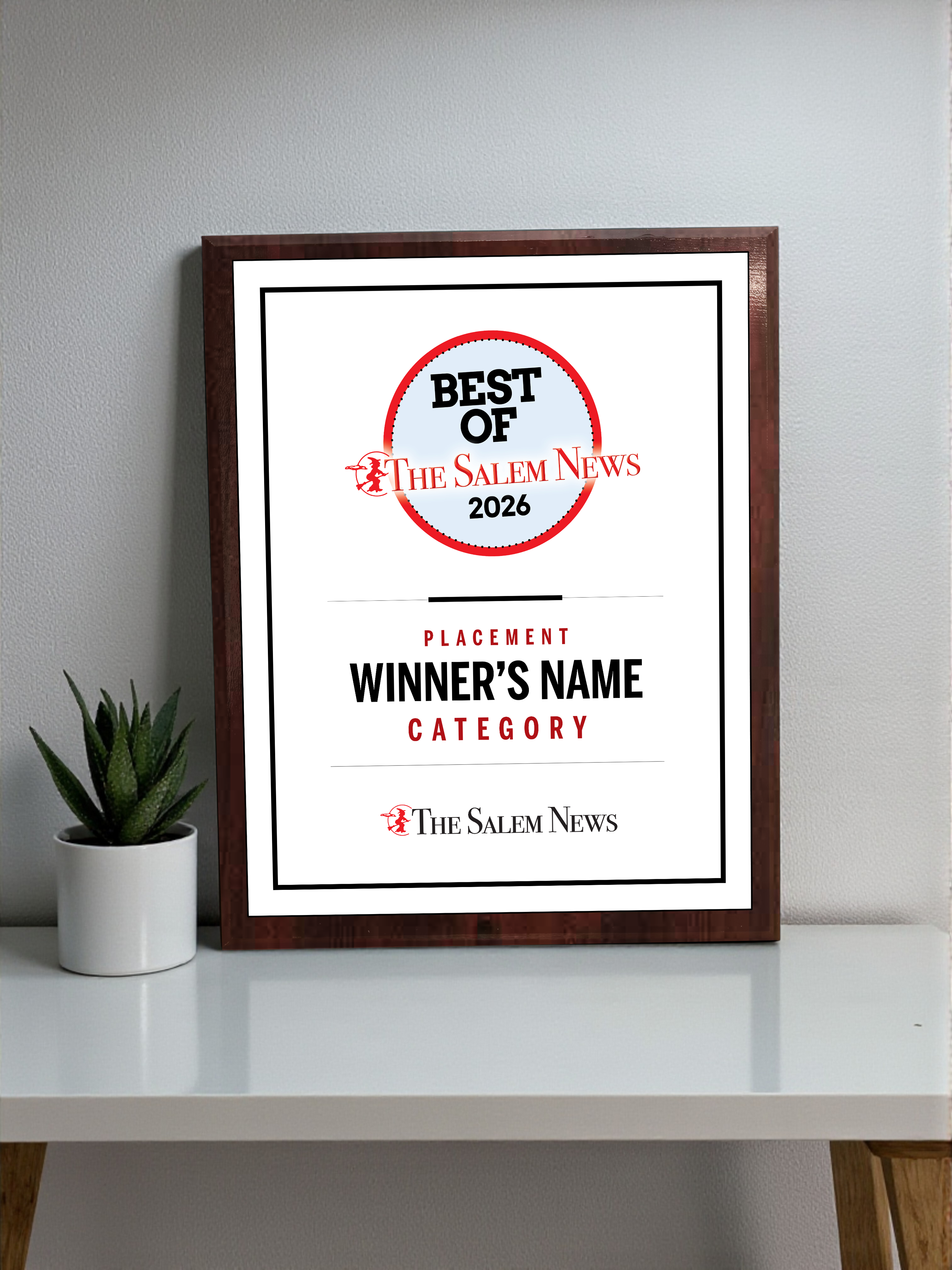 N. Boston Media Group - Best of Awards - Classic Plaque