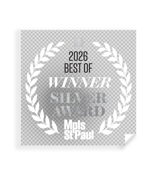 Mpls St. Paul - Best of Twin Cities - Transparent Window Cling