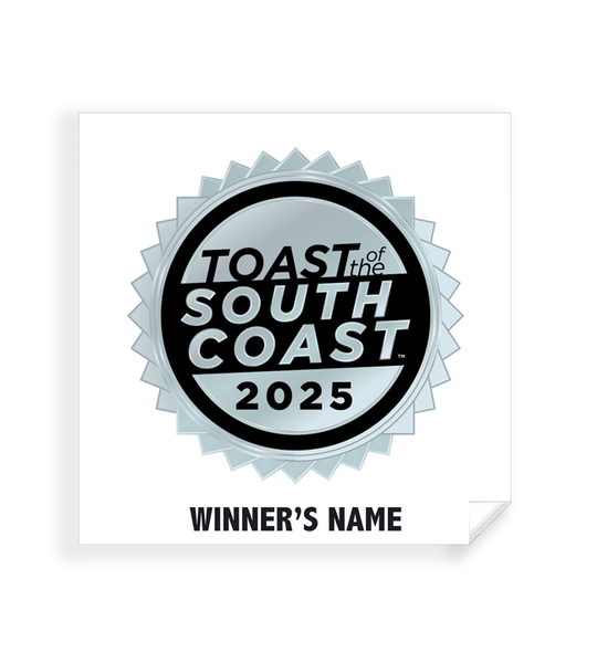 Toast of the South Coast - Simple Window Clings