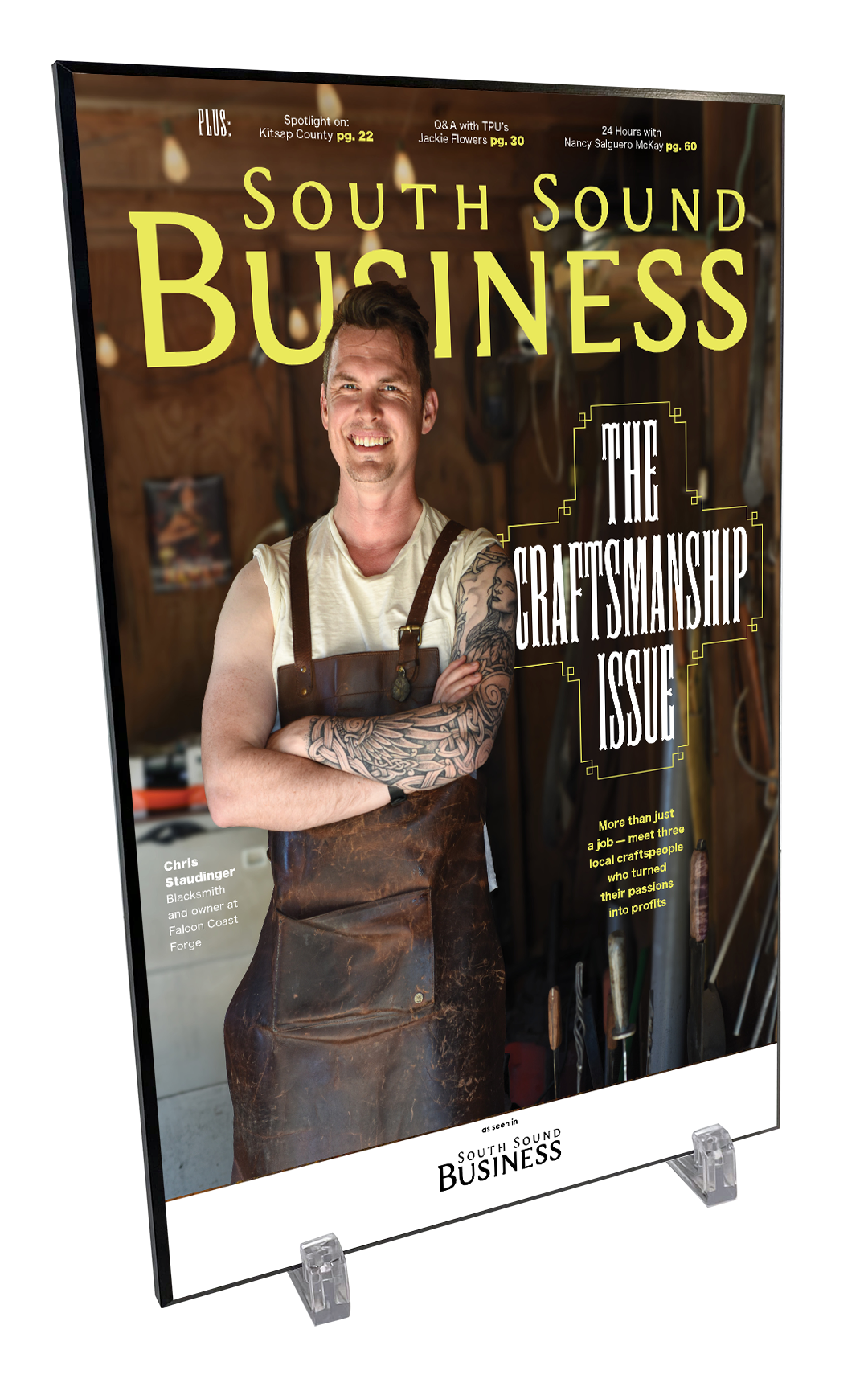 South Sound Business Magazine Article & Cover Plaques