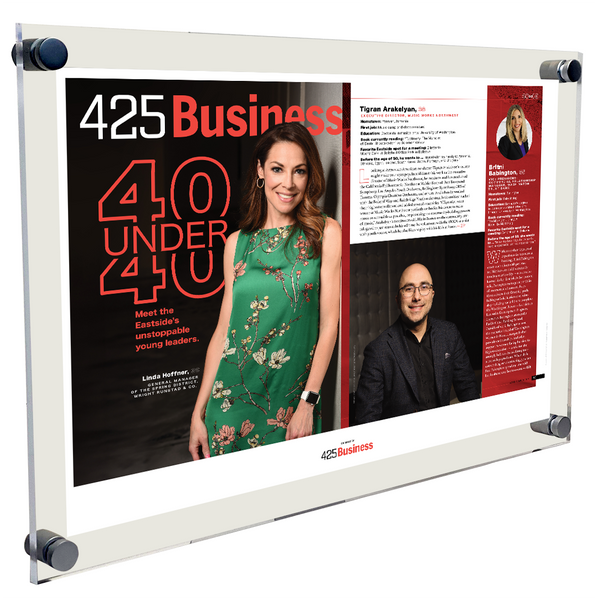 425 Business Magazine Article & Cover Acrylic Plaques