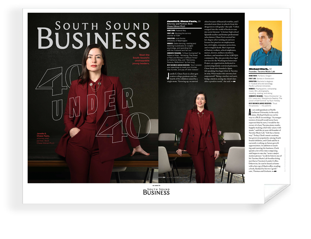 South Sound Business Magazine Article & Cover Archival Reprints