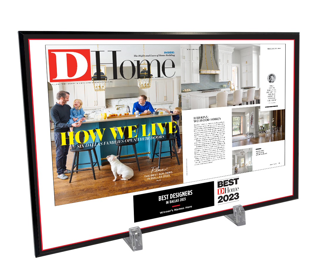 D Home Professional Services Article & Cover Spread Plaques