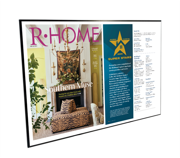Richmond Magazine "Superstar Awards" Cover / Article Plaque - 18" x 12"