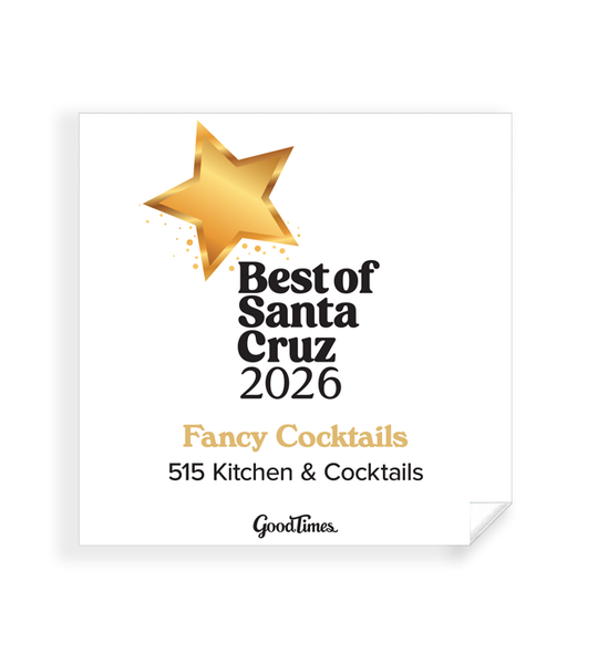 "Good Times: Best of Santa Cruz" Award - Window Clings