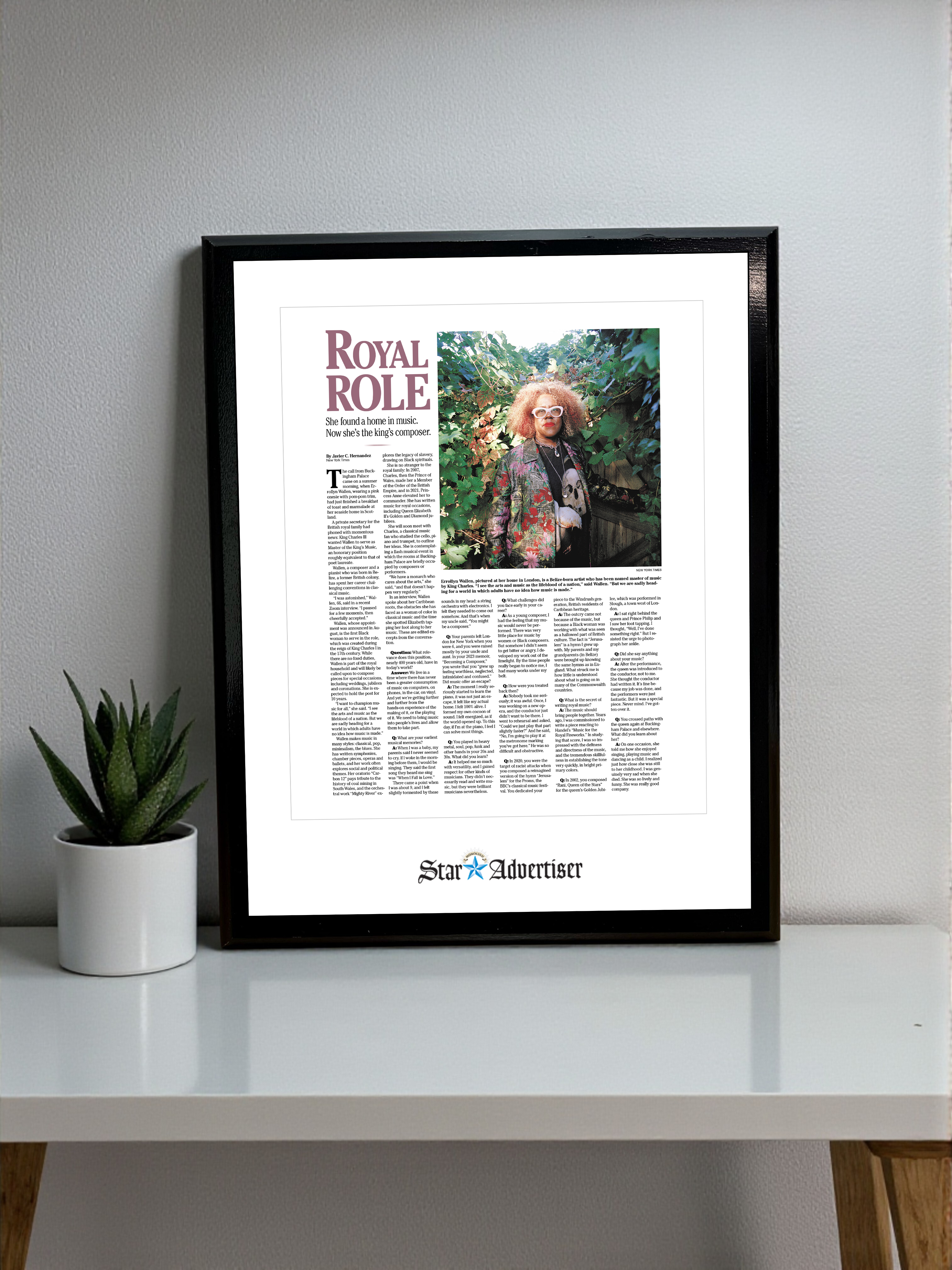 Oahu Publications Article - Classic Plaque