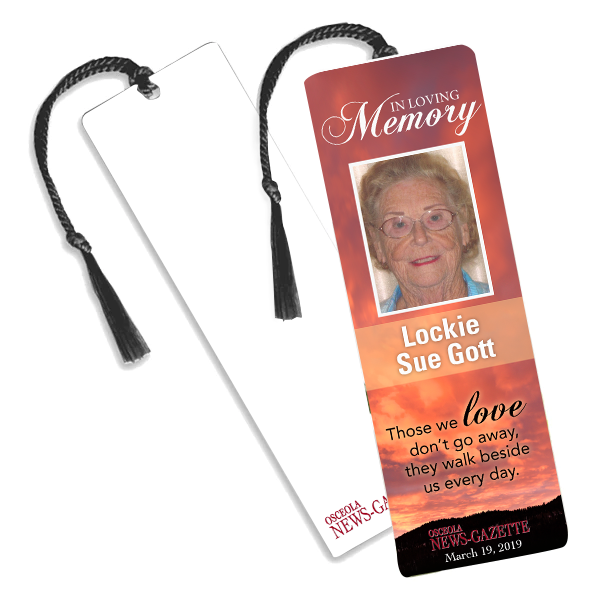 Osceola News-Gazette Memorial Bookmarks