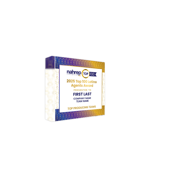 Top Latino Agents Award Acrylic Block