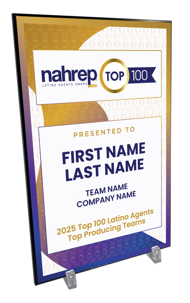 Top Latino Agents Award Plaque