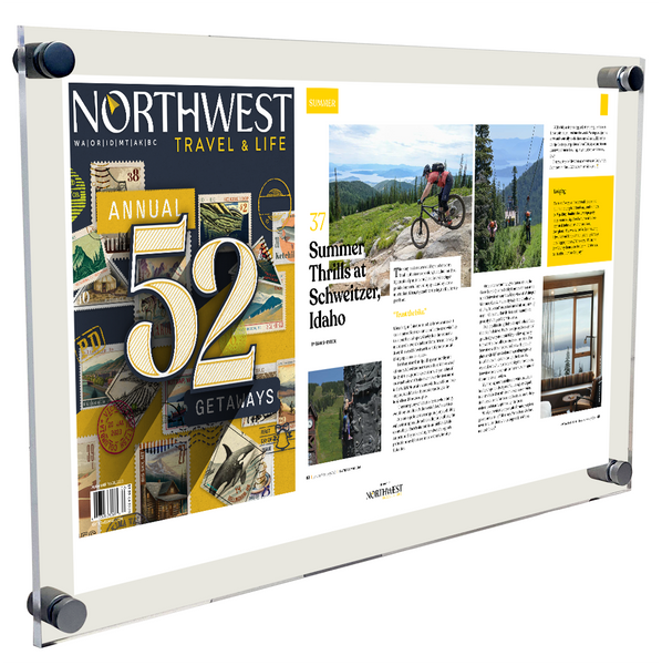 Northwest Travel & Life Magazine Article & Cover Acrylic Plaques