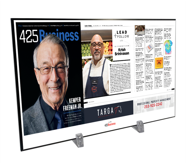 425 Business Magazine Article & Cover Plaques