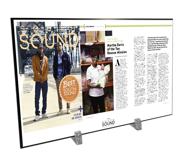 South Sound Magazine Article & Cover Plaques