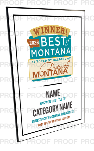 Distinctly Montana Magazine's — Best of Montana - Plaques