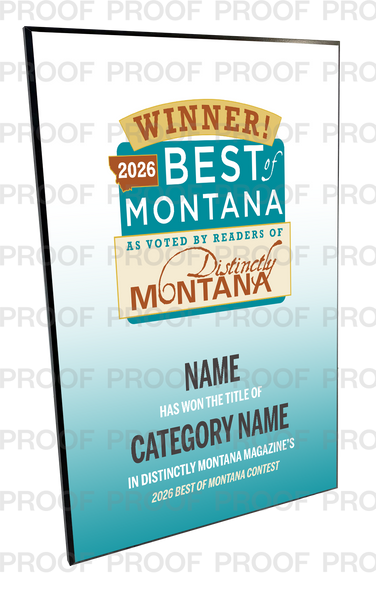 Distinctly Montana Magazine's — Best of Montana - Plaques