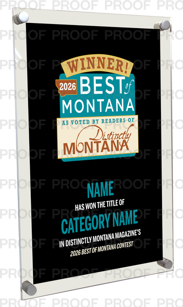 Distinctly Montana Magazine's — Best of Montana - Acrylic Plaques