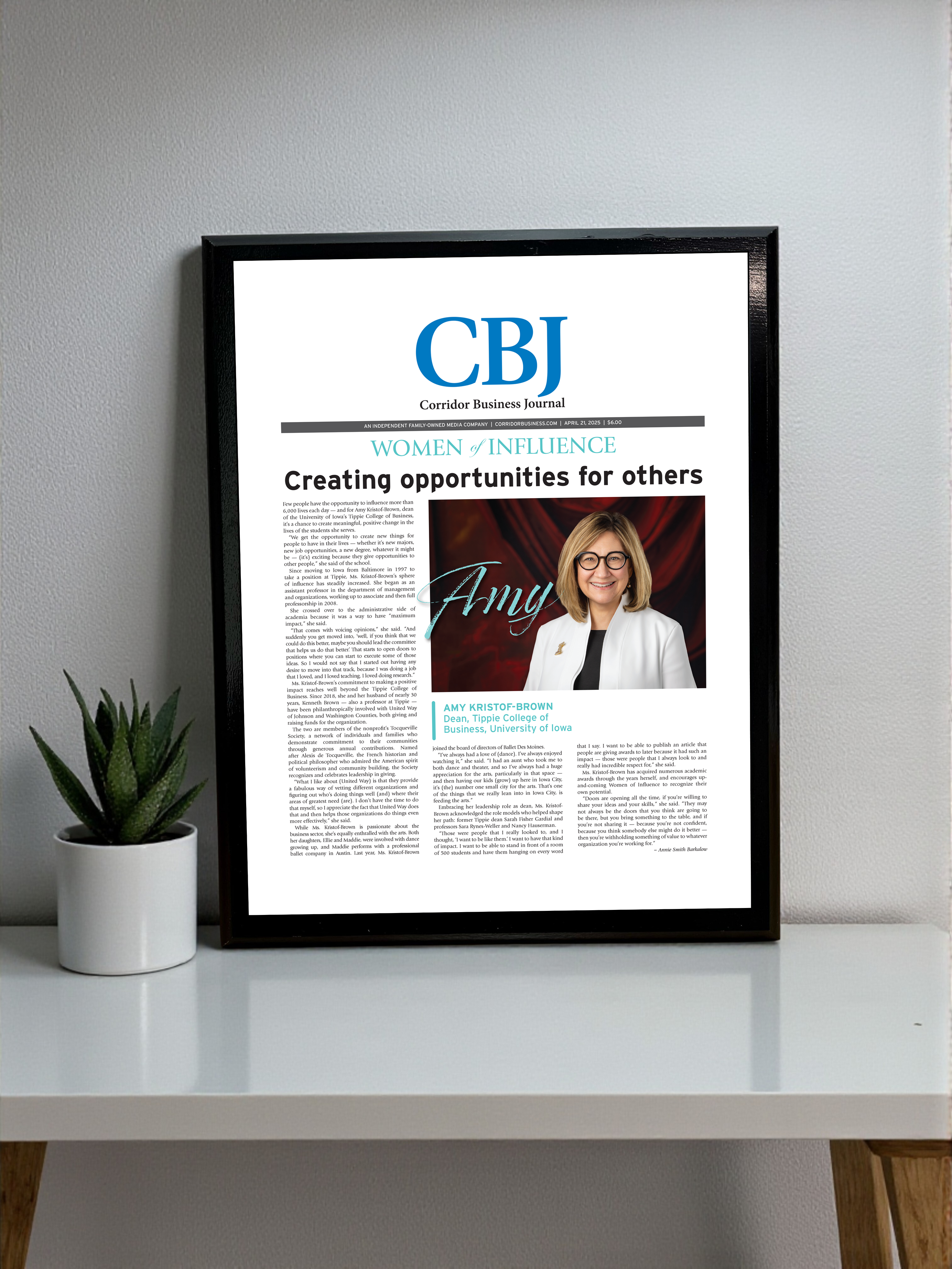 CBJ - Women of Influlence - Classic Plaque