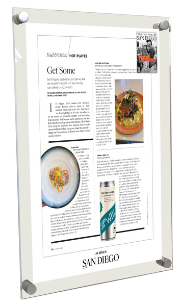 San Diego Magazine "Best of San Diego" Article with Cover Plaque