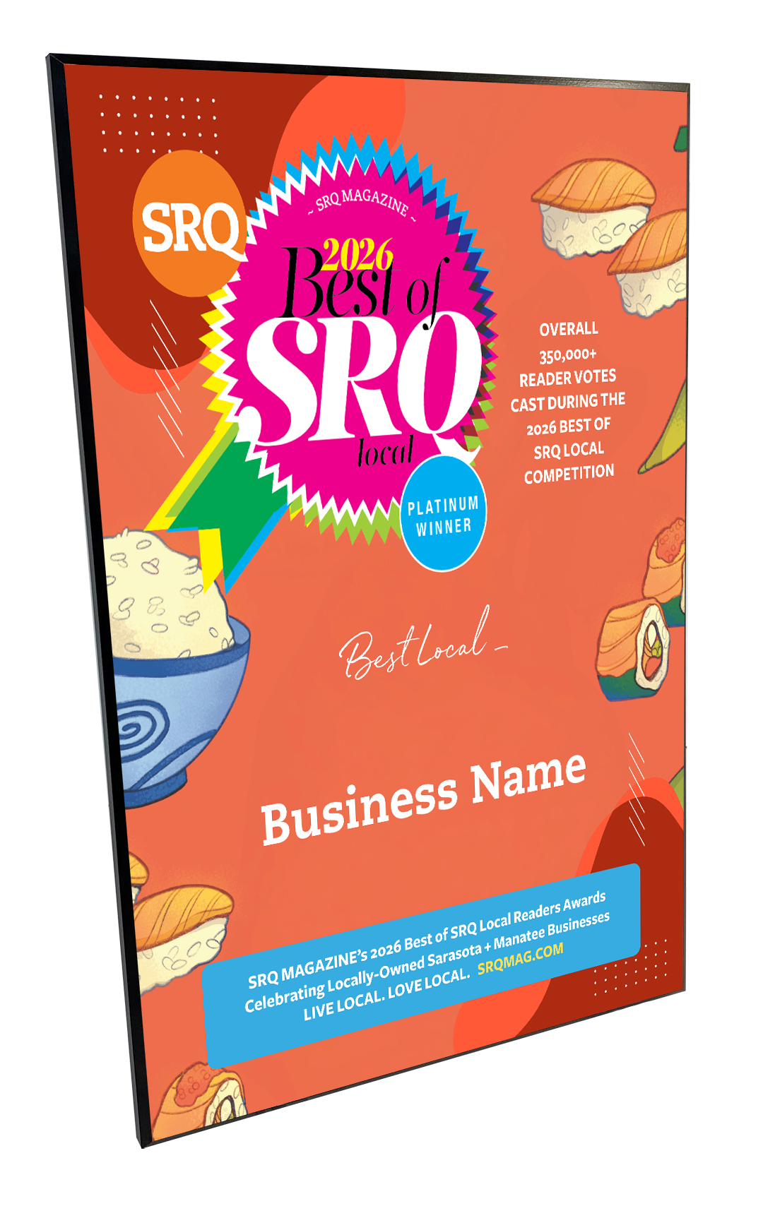 Best of SRQ - Certificate - Plaques