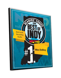 NUVO "Best of Indy" Award Plaque by NewsKeepsake